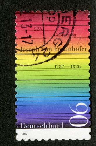 Timbre Oblitéré Joseph Von Fraunhofer 1787-1826, 2012, 90