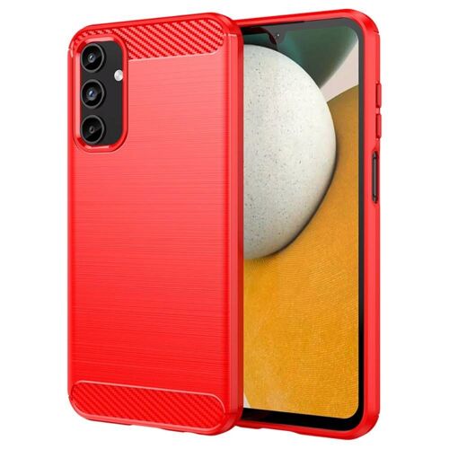Coque pour Samsung Galaxy A15 4G / 5G - housse etui silicone gel carbone + film ecran - ROUGE