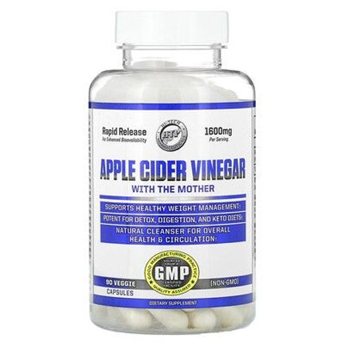 Hi Tech Pharmaceuticals Vinaigre De Cidre De Pomme Avec La Mère, Libération Rapide, 800 Mg, 90 Capsules Végétariennes