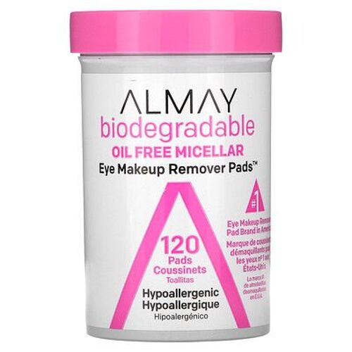 Almay Disques Démaquillants Pour Les Yeux, Micellaire Sans Huile, 120 Disques 