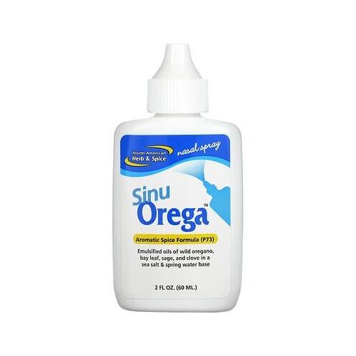 North American Herb & Spice Sinu Orega, Vaporisateur Nasal, 2 Fl Oz (60 Ml) 