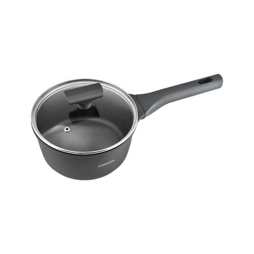 Casserole Fonte D'aluminium Noir 16cm Tfi Avec Couvercle Betty Cas16tfi De Kitchencook