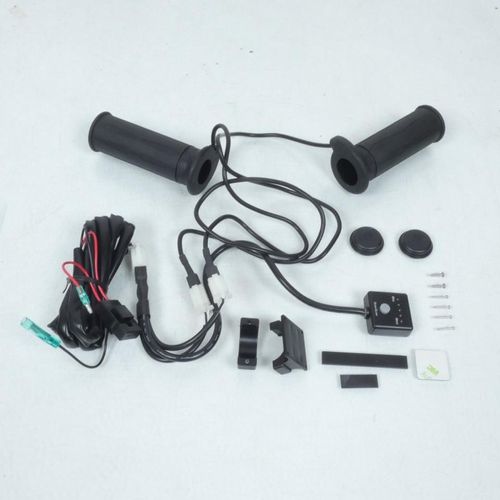 Paire De Poignée Chauffantes Tecno Globe Pour Moto Scooter 120mm Ø25mm Neuf