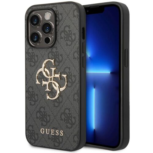 Guess Coque 4g Metal Logo Backcover Iphone 15 Pro Gris