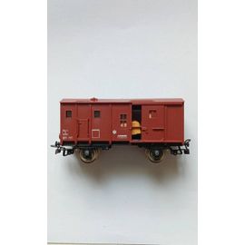 Wagon Bois Portes Ouvertes Fixe Train Electrique