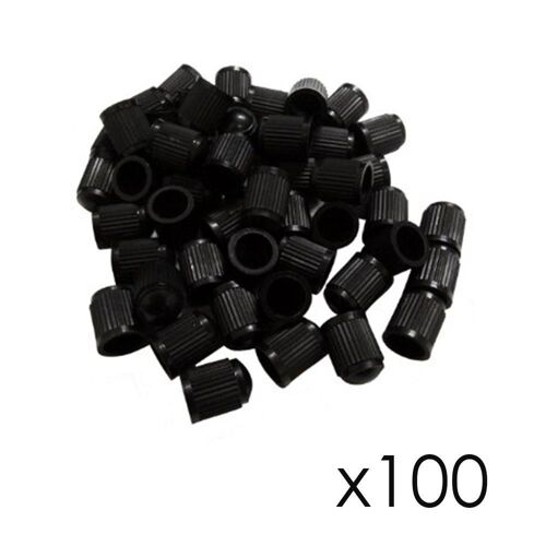 Lot De 100 Bouchons De Valves Plastique Pour Voiture Vélo Quad Scooter...