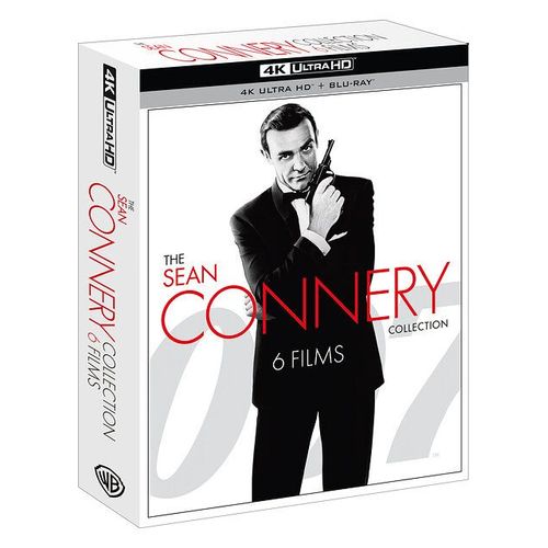James Bond 007 - La Collection Sean Connery - 6 Films - 4k Ultra Hd + Blu-Ray - Boîtier Steelbook Limité
