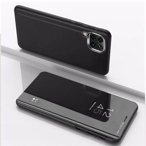 Housse Pour Samsung Galaxy M33 5g - Etui Coque Portefeuille Clear View Miroir + Film Ecran - Noir