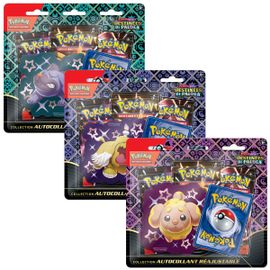 Pack 3 Boosters - Pokemon - Collection Autocollant Réajustable