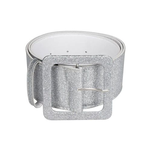 Ceinture Rétro Femme 1.2mx5.Cm Argent Pailleté