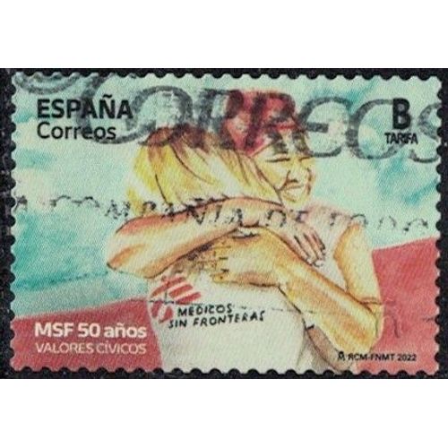 Espagne 2022 Oblitéré Used Médecins Sans Frontières Y&t Es 5341 Su