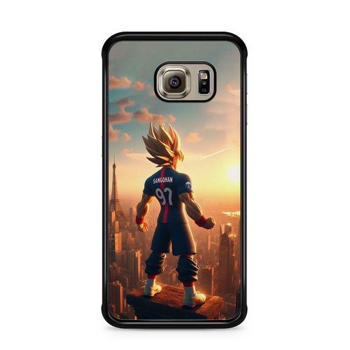 Coque De Téléphone Compatible Avec Samsung Galaxy S7 Edge Dbz Animé Manga Japon Dragon, Motif Maillot De Foot, Equipe De Paris Ref 57