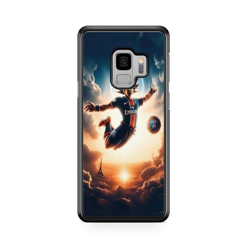 Coque De Téléphone Compatible Avec Samsung Galaxy A8 2018 Dbz Animé Manga Japon Dragon, Motif Maillot De Foot, Equipe De Paris Ref 432