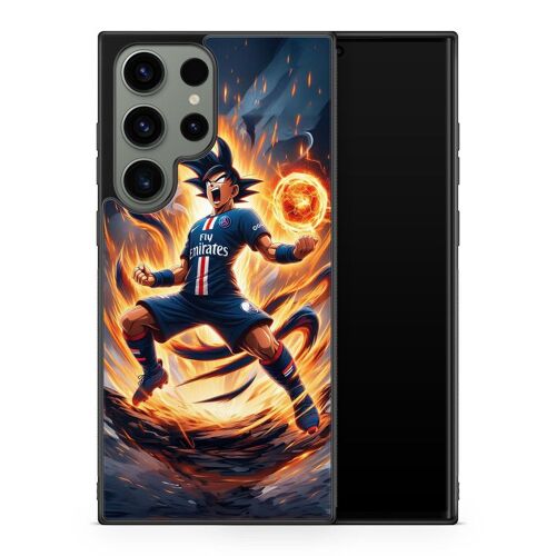 Coque De Téléphone Compatible Avec Samsung Galaxy S24 Ultra Dbz Animé Manga Japon Dragon, Motif Maillot De Foot, Equipe De Paris Ref 723