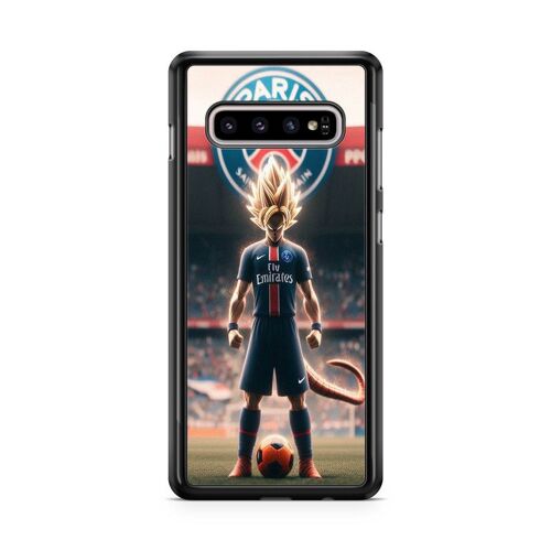 Coque De Téléphone Compatible Avec Samsung Galaxy S10 Dbz Animé Manga Japon Dragon, Motif Maillot De Foot, Equipe De Paris Ref 305