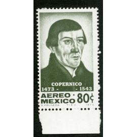 Timbre Non Oblitéré Aereo Mexico, Copernico 1473-1543, 1973, 80 C