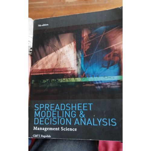 Spreadsheet Modeling& Décision Analysis Management Science