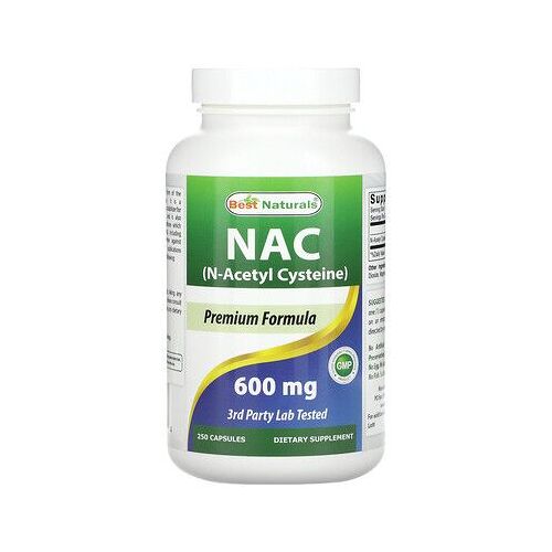 Best Naturals Nac, 600 Mg, 250 Capsules 
