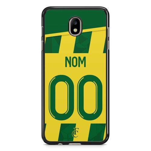 Coque De Téléphone Pour Samsung Galaxy J3 2017 Maillot De Football De Nantes Domicile Personnalisable Ronaldo Messi Neymar Mbappe Ref 66