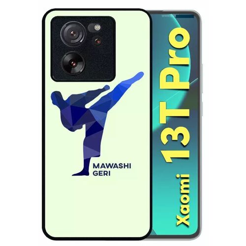 Coque Pour Xiaomi 13t Pro - Karate Coup De Pied Mawashi Geri - Silicone - Noir