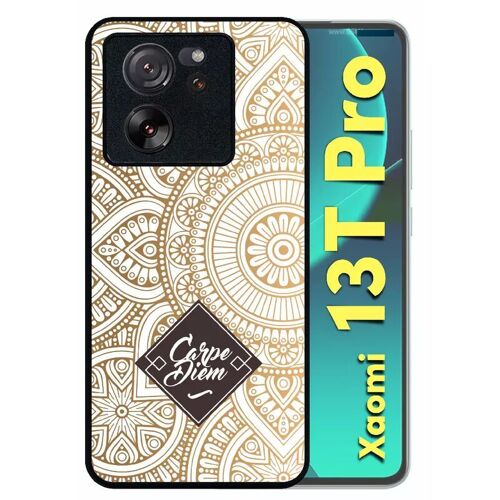 Coque Pour Xiaomi 13t Pro - Carpe Diem Modif Orient Fond Blanc - Silicone - Noir