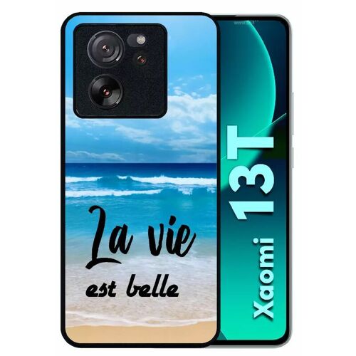 Coque Pour Xiaomi 13t - La Vie Est Belle Fond Mer - Silicone - Noir