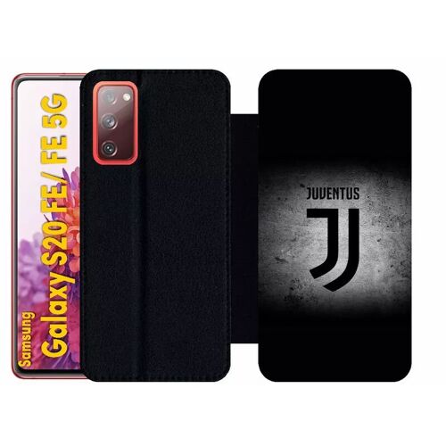 Etui À Rabat Pour Galaxy S20 Fe 5g - Juventus Foot Logo Fond Noir - Simili-Cuir - Noir