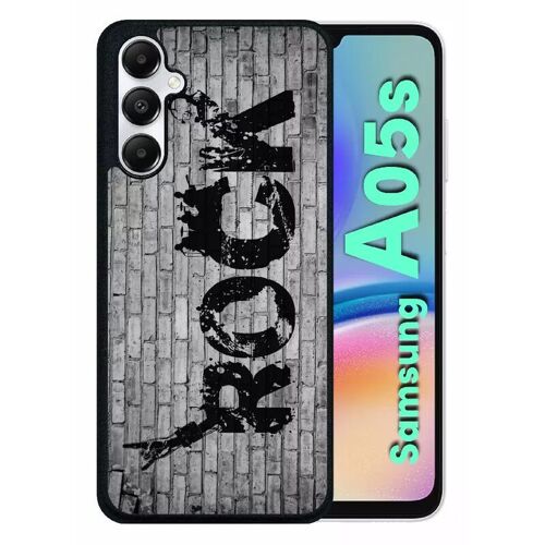 Coque Pour Galaxy A05s - Rock Street - Silicone - Noir