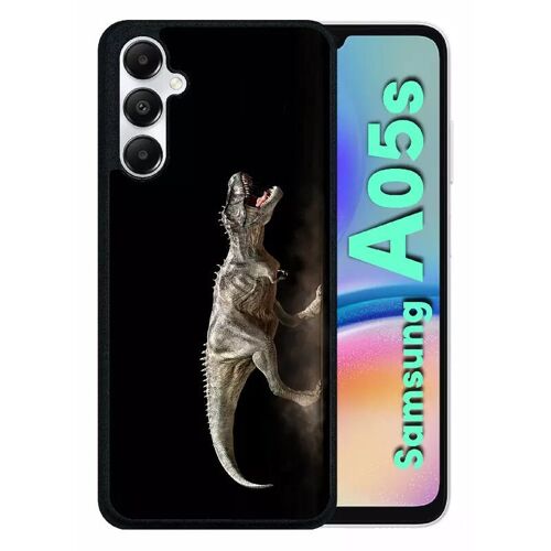 Coque Pour Galaxy A05s - Dinosaure T Rex Black - Silicone - Noir