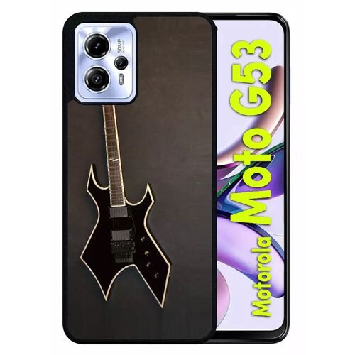 Coque Pour Motorola Moto G53 - Guitare Rock N Roll - Silicone - Noir