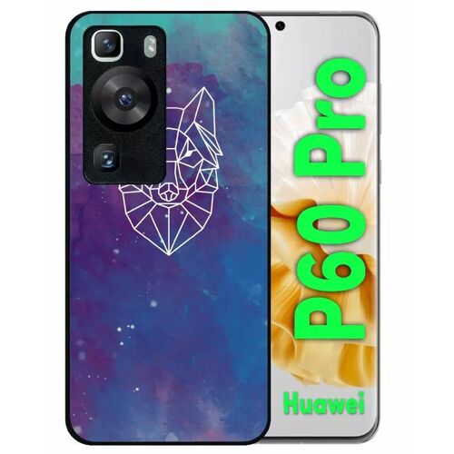 Coque Pour Huawei P60 Pro - Hyper Animals Space Loup - Silicone - Noir