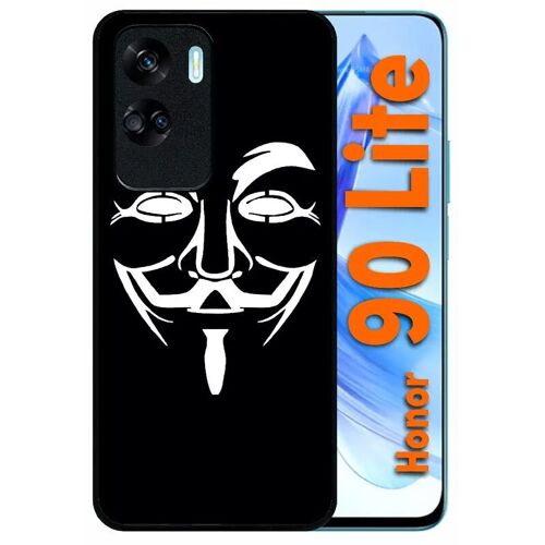 Coque Pour Honor 90 Lite - Anonymous Noir - Silicone - Noir