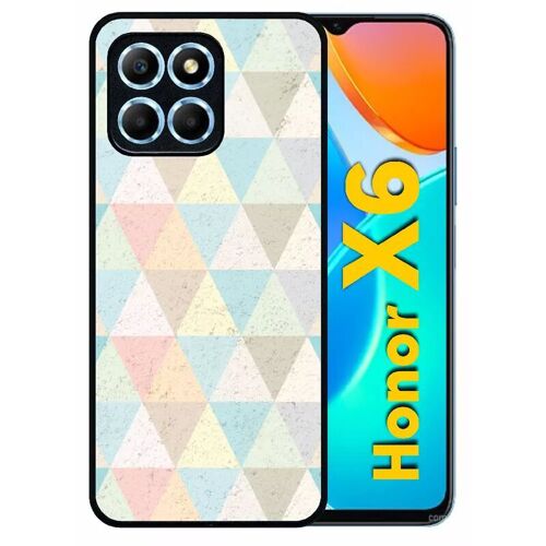 Coque Pour Honor X6 - Style Scandinave Pastel - Silicone - Noir
