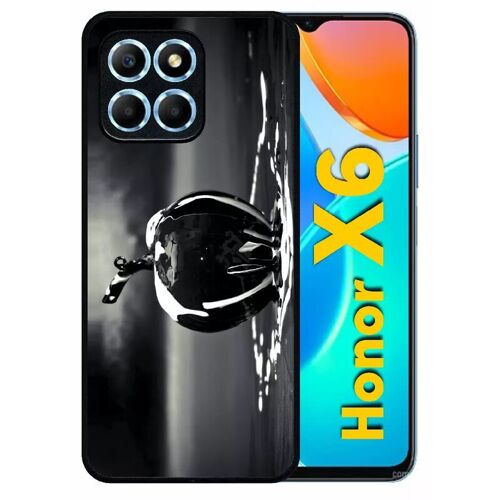 Coque Pour Honor X6 - Apple Black - Silicone - Noir