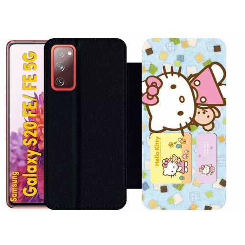 Etui À Rabat Pour Galaxy S20 Fe 5g - Hello Kitty I Love You - Simili-Cuir - Noir