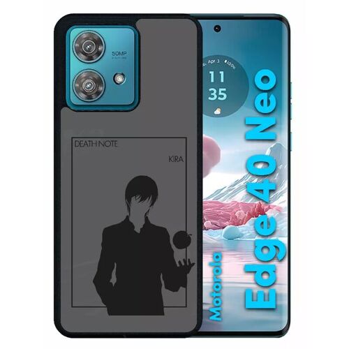 Coque Pour Motorola Edge 40 Neo - Death Note Kira - Silicone - Noir