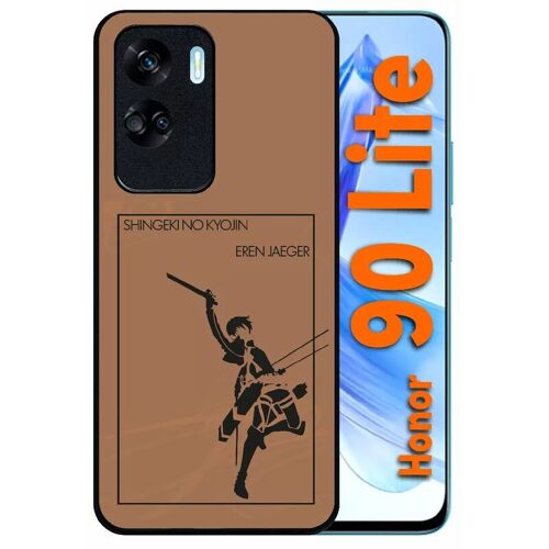 Coque Pour Honor 90 Lite - Shingeki No Kyojin Eren Jazeger - Silicone - Noir