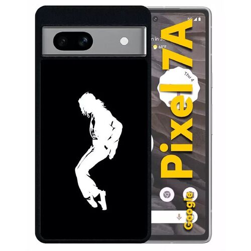 Coque Pour Pixel 7a - Silhouette Michael Jackson Moonwalk - Silicone - Noir