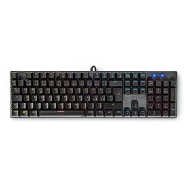 Nedis Clavier de jeu filaire USB Type-A Touches mécaniques LED QWERTY Dispostion Hollande Alimenté par port USB Longueur du câble d'alimentation: 1.50 m Jeux