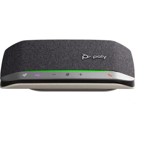 HP Poly Sync 20+M - Haut-parleur intelligent - Bluetooth - filaire, sans fil - USB-A via adaptateur Bluetooth - argent - Certifié pour Microsoft Teams