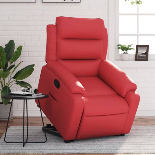 Vidaxl Fauteuil Inclinable Rouge Similicuir