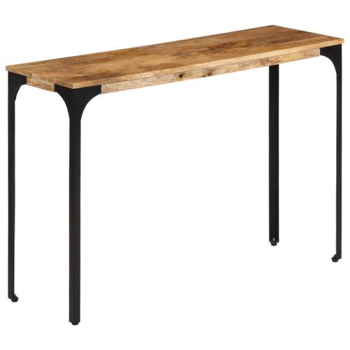 Vidaxl Table Console Marron 110x35x76cm Bois Massif De Manguier Et Fer