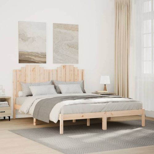 Vidaxl Cadre De Lit Extra Long Sans Matelas 160x210 Cm Bois Massif
