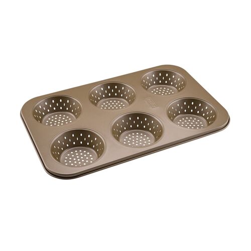 Zenker 7313 Moule À Pain Ronds 6 Empreintes, Moule À Brioche, Moule Brioche, Moule Pain, Moule A Pain, Moules À Pain, Moule Pain Au Lait, Acier, Doré, 33,5 X 22 X 3 Cm