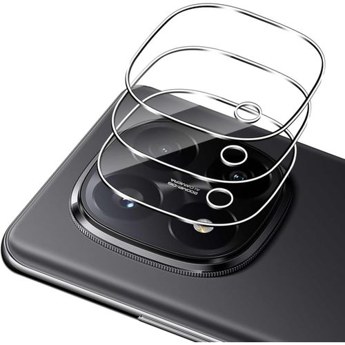 CAUC-3 Pièces Protection Objectif Caméra Arrière pour Xiaomi Redmi Note 14 Pro Plus/Note 14 Pro+ 5G [Transparent], 9H Dureté Ultra Anti-Rayures Verre Trempé Caméra Film, Ultra HD Vitre Protecteur