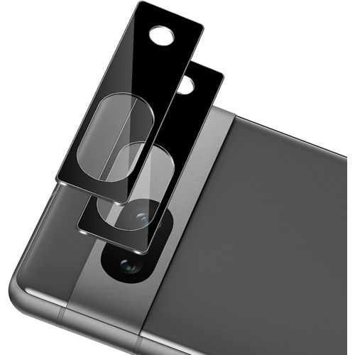 Cauc-2 Pièces Protection Objectif Caméra Arrière Pour Google Pixel 7a - [Noir], 9h Dureté Ultra Résistant Anti-Rayures Verre Trempé Caméra Film, Ultra Hd Sans Bulles Vitre Protecteur