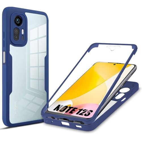 Coque Pour Xiaomi Redmi Note 12s Bleu Marine Rigide Anti-Rayure Protection 360 Degré Intégrale Solide - E.F.Connection
