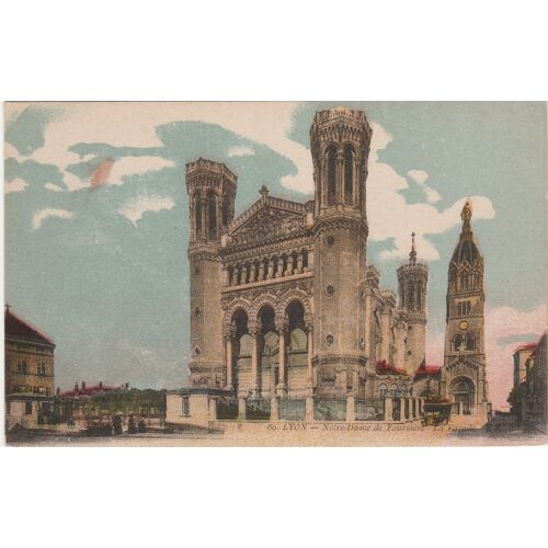 Carte Postale Ancienne - 60 - Lyon - Notre Dame De Fourvière - La Façade