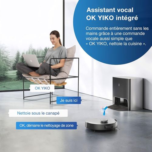 Aspirateur robot laveur ecovacs deebot x1 turbo
