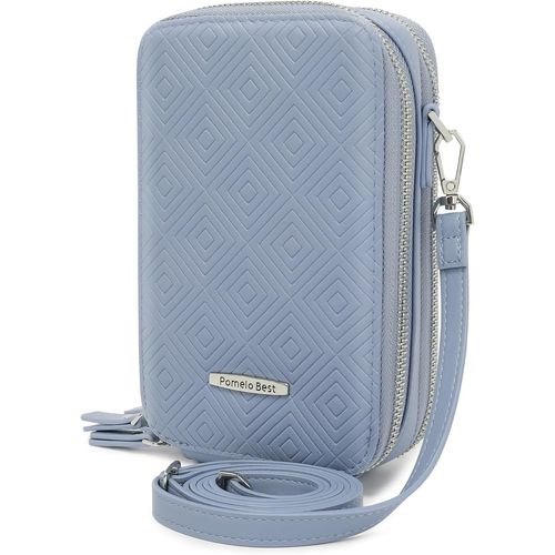 CAUC-Sacs à bandoulière pour téléphone Portable pour Femme avec Motif clé Grecque et Plusieurs emplacements pour Cartes